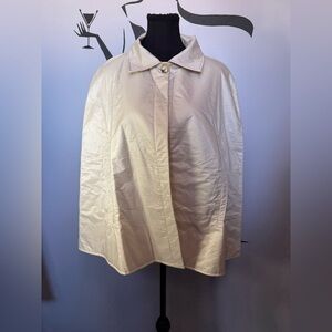 MYLAB Cream Cashmere Blend Cape Jacket